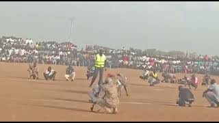 Alijoh Nhial vs Ngong Deng wrestling match in New Site