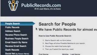 Public Records Search - Intro to PublicRecords.com