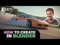 Realistic White BMW Drift Animation in Blender – Full Beginner Tutorial