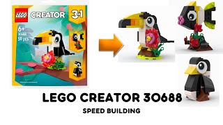 LEGO CREATOR 30688 Tropical Toucan Speed build