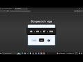Stopwatch App Using HTML, CSS and JavaScript with Source Code