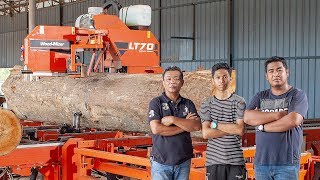 LT70 Remote Sawmill | Machine Walk-through with a Customer in Malaysia