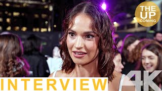 Lily James on What’s Love Got to Do With It?, Shazad Latif, Shekhar Kapur at London premiere