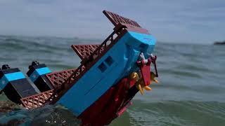 Lego Ship sinking in the sea !!!