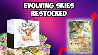 🔥Evolving Skies RESTOCK | English Masterball Holos?!? | Prismatic Evolution Revealed \u0026 More Deals