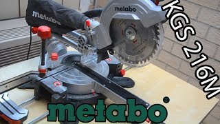 METABO KGS 216M - Présentation et fonctionnement de la scie à onglets