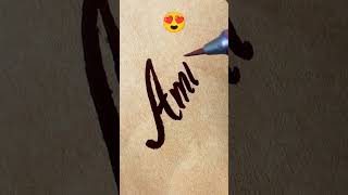 Amir Name Calligraphy #lovesong #viral #nameart #lovestatus #trending #brushpens