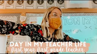 DAY IN MY TEACHER LIFE | first year first grade teacher vlog
