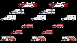 Vehicle Patterns 7 - ABC, AAB & ABB Patterns with Street Vehicles & Trains - The Kids' Picture Show