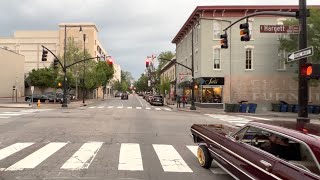 Evening Drive Through Downtown Raleigh, North Carolina | City Sounds for Sleep and Study