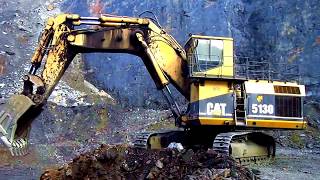 Caterpillar 5130 Bench Loading 777D's