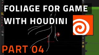 Create foliage for game with Houdini - 04: Drawing branches with curves