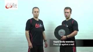 Upper Body, Shoulder, Arms, Back, Abdominal and Core Exercises using a 66fit Wobble Board - Part 12