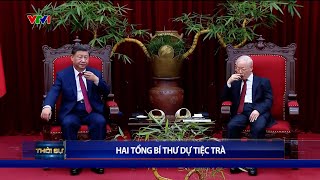 Tổng Bí thư Nguyễn Phú Trọng mời Tổng Bí thư Tập Cận Bình uống trà | VTV24