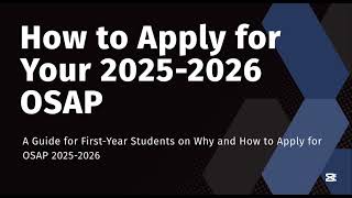 How to Apply for OSAP 2025-2026 | Step-by-Step Guide for Ontario Students