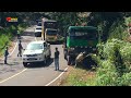 truck evacuation from the arrival‼️fuso 6x6 shows up...