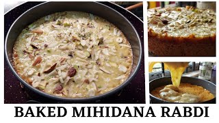 If you have MILK and NUTS at your home, Try Out This Dessert Recipe|BAKED MIHIDANA RABDI RECIPE