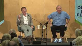 Sean Tuohy and Michael Lewis in conversation at the New Orleans Book Festival