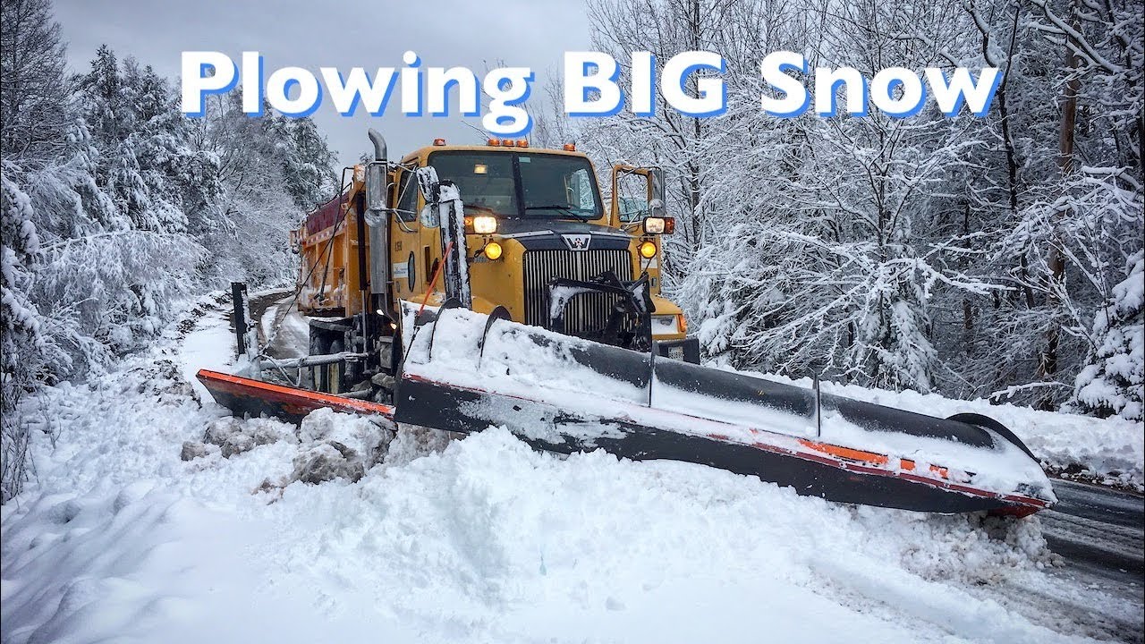 Plowing Big Snow Youtube