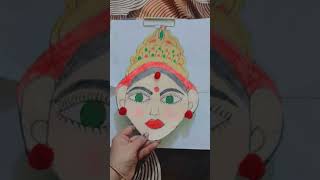 Sita mata face mask for school project. #realreena #saifrinkaurgill #gillfamilyvlogs #schoolactivity