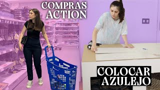 COLOCAR AZULEJO e COMPRAS na ACTION | Joana Gentil