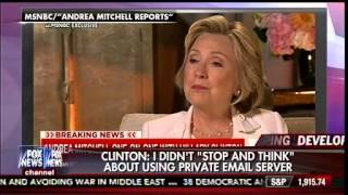 Hillary Clinton: I didn't "Stop & Think" About Using Private Email Server - The Real Story