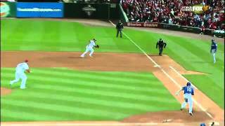 2011/10/19 Pujols' diving stop