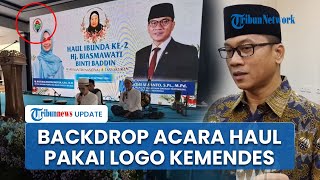 Yandri Blunder Lagi, Minta Maaf soal Kop Surat, Kini Backdrop Haul Ibu Masih Pakai Logo Kemendes