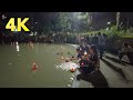 4K | Loy Krathong Festival held at Benchasiri Park / Bangkok