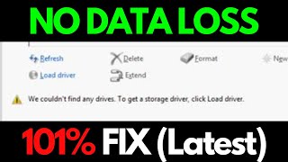 Fix We couldn't find any drives. to get a storage driver, click Load driver || Windows 7/8/10/11