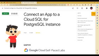 Connect an App to a Cloud SQL for PostgreSQL Instance [GSP919] | TheArcadeGame | #qwiklabs
