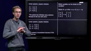 Linear systems - common errors