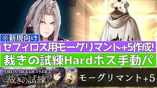 【FFBE幻影戦争】新規向け モーグリマント+5作成！装着！裁きの試練HARDボス手動PT【wotv】