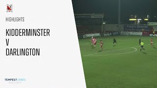 Match Highlights: Kidderminster Harriers v Darlington - National League North