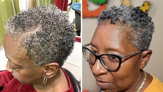 60 Grey Natural Haircuts, Salt and Pepper Hair Trend | Short Hairstyles for OLDER WOMEN OVER 60yrs.
