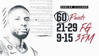Damian Lillard Highlights (60 points) | Portland Trail Blazers | Jan. 25, 2023