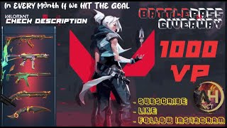 VALORANT GIVEAWAY BATTLEPASS 1000VP #giveaway  #free