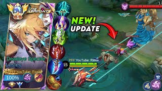 LESLEY NEW UPDATE BEST BUILDS \u0026 EMBLEMS!!🔥 (NEW LORD UPDATE!🤯) JUNGLE LESLEY HIGH RANK GAMEPLAY MLBB