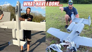 One Wrong Move and I DESTROYED The Fastest R/C Plane I've Ever Owned... (GIANT A-10)