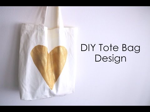 DIY Easy Tote Bag Design! How To Put A Design On A Tote Bag! DIY Easy Tote Bag Design! How To Put A Design On A Tote Bag!