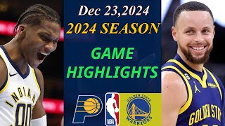 Indiana Pacers vs Golden State Warriors Full Game Dec 23,2024 | NBA TODAY