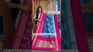 #pochampally #double #ikkat #pattu  #sarees available directly from #pochampallyweavers book now