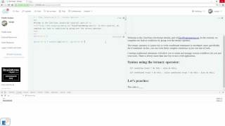 Easy JavaScript - The Ternary Operator (22)