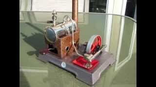 Early Wilesco D5 Live Steam Engine Model -- First Run