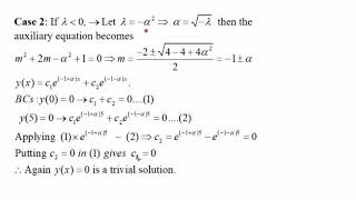 BVPs EigenValues EigenFunctions