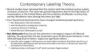 Labeling Theory: Societal Reaction and Creation of Criminals