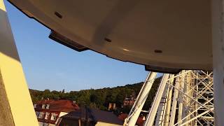 Blick über Miltenberg vom Riesenrad auf Michaelismesse 2019/Miltenberg from above, Ferris wheel view