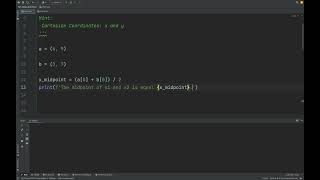 Python Tutorial #37-How to calculate midpoints of a line.
