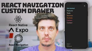 Integrate Custom Drawer animation component in React Navigation v5