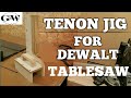 Making a tenon jig for the table saw